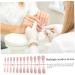 Press On Nails 10 Sheets Color Long Press On Nails With White Edge 12 Size Full Cover Stick On Nails Simple Style False Nails For Women Girls Nail Art Style3 - Buy Online on SooperMarket.com