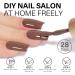 AILLSA Brown Gel Nail Polish 15 ML - Coco Color Dark Brown Varnish for Salon & Home Use - Buy Online on SooperMarket.com