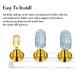4 Set Nail Tips Holders - Magnetic Acrylic Practice Stands for Manicure & 126 Reusable Sticky Clay Adhesive Putty (Gold Silver Black White) - International Shipping Available - Buy Online on SooperMarket.com