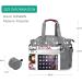 SONARIN Multi-Function Waterproof Baby Changing Bag - Grey | Large Capacity Travel Diaper Bag with Pacifier Holder - Buy Online on SooperMarket.com