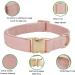 Yudote Ultra-Like Dog Collar for Small Dogs - Natural Cotton Cord Dusty Pink Sensitive Skin - 1 Pack - Buy Online on SooperMarket.com