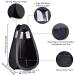 AW Black Portable Spray Tanning Tent Pop Up Booth | Sunless Waterproof with Clear Window & Carry Bag | 49x45x84 - Perfect for Makeup & Painting - Buy Online on SooperMarket.com