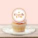 PRECUT Thank You Cupcake Toppers Theme #2 Edible Thank You Cake Decorations Thank You Cupcake Topper Thank You Cake Toppers Edible Thanks Birthday Decoration (Pack of 24) - Buy Online on SooperMarket.com