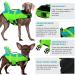Durable Adjustable Dog Life Jacket | Ripstop Pet Safety Vest with Rescue Handle | Enhanced Buoyancy for Anxiety-Free Swimming | Small Medium Large Dogs | Green Dinosaur Design - Buy Online on SooperMarket.com