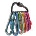 Gimars 10 pieces 6cm Mini carabiner with screw cap carabiner hook carabiner slide pendant small climbing carabiner hooks carabiners for camping fishing hiking or traveling 10 color