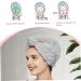 2Pcs Hair Towel Wrap - Quick Dry Microfiber Towel for Curly Hair & All Hair Types - Anti-Frizz & Button Fixing - Large 9.8x25.6 - Buy Online on SooperMarket.com