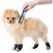 Frienda 8-Piece Anti-Slip Dog Socks for Small Puppies and Kittens - Adjustable Paw Protector with Traction Control in Black and Gray (Size S) - Buy Online on SooperMarket.com