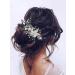 IYOU Bridal Wedding Hair Clips Green Crystal Barrette Hair Comb Butterfly Flower Headpiece Prom Bride Hair Accessories for Women - Buy Online on SooperMarket.com