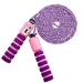 Convinit jump rope children bouncy rope with counter jumping rope adjustable with comfortable & anti-slip handle for girls boy violet