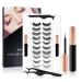 Magnetic Eyelashes Kit with Eyeliner, Magnetic Lashes Natural Looking 10 Pairs , 2 Pcs Magnetic Eyeliner, Reusable 3D False Eyelashes Lashes Pack, With lash tweezers,No Glue! Eyelashes Magnetic