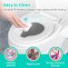 Heavy Duty Elongated Toilet Seat with Built-in Potty Training Seat - Slow Close, Never Loosen, Ergonomic Design - Space Saving Toddler Toilet Seat (18.6 x 14.2 x 2.5) - Buy Online on SooperMarket.com