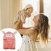 Funmo Baby Hooded Towel 70x140 cm - Soft Super Absorbent Bath Towel for Toddlers (0-5 Years) - Cute Pink Design - Buy Online on SooperMarket.com