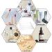 XiYee 6 Tier Nail Polish Storage Organiser Display Nail Polish Stand Nail Polish Shelf Acrylic Nail Polish Holder Perfume Storage Skin Care Organiser - Buy Online on SooperMarket.com