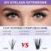 Lash Clusters Individual Lashes 40D-0.07D | 280PCS Eyelash Extension Cluster Lashes | DIY Eyelash Extensions at Home (9-16mm Mix - Buy Online on SooperMarket.com