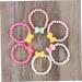 Ibasenice 6 Pcs Children's Arch Bracelets - Candy-Colored Loop Bracelets for Kids | Nausea Relief & Princess Accessories - Buy Online on SooperMarket.com