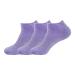 BambooMN Women's Super Aloe Infused Fuzzy Nylon Socks - Purple - Small