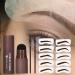 Shenrongtong Eyebrow Stamp & Shaping Kit - Waterproof Light Brown Eyebrow Template & Powder for Beginners - Buy Online on SooperMarket.com
