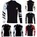 ROAR Long Sleeve MMA Rash Guard UFC Cage Fight BJJ Wear No Gi Training Shirts Large Zebra Print White