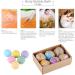 Handmade Spa Aromatherapy Bath Bomb Set | 6pcs Moisturizing Essential Oil Bath Balls for Relaxation and Dry Skin Relief - Buy Online on SooperMarket.com