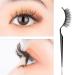 12 Pcs False Eyelashes Display Sticks - 3D Eyelash Extensions Applicator Tool for Easy Try-On & Grafting (Black & Transparent - Buy Online on SooperMarket.com