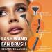 3PCS Mascara Fan Brush Set | INENK Eyelash Separator & Comb for Clump-Free Application | Perfect Eyebrow & Lash Tools for Natural Lift - Buy Online on SooperMarket.com