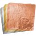 Paxcoo 300 Gold Leaf Sheets for Resin, Gold Foil Flakes Metallic Leaf for Resin Jewelry Making, Nail Art, Slime, and Gilding Crafts (Gold, Silver, Rose Gold Color 5.5 by 5.5 Inches) 300Pcs Gold, Silver and Rose Gold Leaf