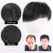 Natural Black Men's Hair Piece - Thin Skin Toupee for Male Receding Hairline (13cmx14cm) - Buy Online on SooperMarket.com
