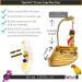 Birds LOVE TigerTail Tabletop Play Gym for Small Corner Cage - Free Parrot Toy Included! - Buy Online on SooperMarket.com