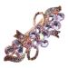 CANIGHT Rhinestone Hair Clip Hair Accessories for Women Rhinestone Barrettes for Women Hair Clips Rhinestones Hair Clip Snap Bridal Hair Accessories Aesthetic Hair Accessories Metal Purple