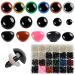 600pcs Plastic Colored Safety Eyes and Noses for Amigurumi  6mm 14mm colors