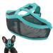 Dog Muzzle Short Snout Dog Muzzle Mesh Adjustable Breathable Anti Biting Bulldog for Anti-Biting Anti-Barking Licking(L) Large