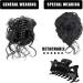 Long beard ball head wig bun grab clip Fluffy natural scrunchie bridal cocktail hairpin Messy Hair Bun Extensions Curly Wavy Hair Scrunchies claw Clip Messy Bun Hairpiece (Brownish black) - Buy Online on SooperMarket.com