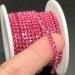 Towenm 1 Roll 10 Yards Rhinestone Chain - 2mm Crystal Claw Cup Chain Trim - Sew on Crystal Rhinestone Chain Roll - Rose SS6 / 2mm - Buy Online on SooperMarket.com