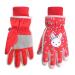 Azarxis ski gloves for children warm winter gloves windproof thickens gloves for running skiing hiking snowboard c - red s (4-6 years)