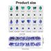 Kalolary Green Nail Rhinestones and Blue Crystal Gems Set - Nail Art Decoration Kit with Tweezer and Picker for DIY Acrylic Nails - Buy Online on SooperMarket.com
