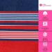 CASA COPENHAGEN 550 GSM 6Pcs Towel Set - Super Soft Egyptian Cotton Towels for Bath, Kitchen & Shower - American Blue & Red - Buy Online on SooperMarket.com