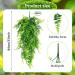 Quozuo 2-Pack Artificial Hanging Plant Terrarium Accessories | Ideal for Reptile Tanks & Home D cor - Perfect for Bearded Dragons Lizards Geckos & Snakes - Buy Online on SooperMarket.com