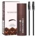Eyebrow stamp and shaping kit |Waterproof eyebrow template dirt repellent-eyebrow-up-up shading powder stencil cover sacrifice for beginners Shenrongtong 1# Light Brown