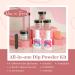 Modelones 10 Pcs Dip Powder Nail Kit Starter Set | Nude Pink Glitter Neutral Skin Colors | 15ml 2 in 1 Base & Top Coat Activator | Nail Art DIY Salon A1- Light Pink - Buy Online on SooperMarket.com