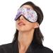 Haskirky Light Blocking Eye Mask - Breathable & Adjustable for Men and Women | Ideal for Travel, Yoga, Meditation | Retro Purple Flow - Buy Online on SooperMarket.com