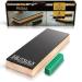 Hutsuls Leather Strop Block with Compound - Get Razor-Sharp Edges with Knife Strop Kit  Easy to Use Quality Non-Slip Leather Stropping Block & Leather Honing Strop Step-by-Step Guide Included