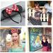 Mouse Ears Bow Headbands Shiny Bows Glitter Party Decoration Cosplay Costume for Kids Girls Women Princess Party Decorations Cosplay (Black+Red)) 3 - Buy Online on SooperMarket.com