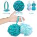 Pinsheng Extra Large Bathing Sponge | 4 Pack Soft Soap Sponge Puff with Hanging | Body Peeling & Massage Mesh-Luffa Balls - Buy Online on SooperMarket.com