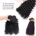 10A Brazilian Deep Wave Human Hair Bundles - 18 20 22 Inch | 100% Virgin Unprocessed Hair - Natural Black Wet and Wavy 3 Bundles - Buy Online on SooperMarket.com