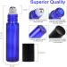 Alledomain 10Pcs 10ml Essential Oils Roller Bottles - Cobalt Blue Glass Rollers with Stainless Steel Balls | International Shipping Available - Buy Online on SooperMarket.com