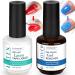 LOUINSTIC Nail Polish Remover Gel Polish Remover for Nails in 3-5 Minutes with Latex Tape for Nails Gel Nail Remover No Need for Foils Easily & Quickly Nail Polish Gel Remover removedor de gel