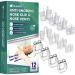 Glalove Anti Snoring Devices, Anti-Snoring Solution, 4 Pack Silicone Magnetic Nose Clips & 8 Pack Silicone Nasal Dilators, Professional & Comfortable Devices for Stop Snoring - 12 PCS