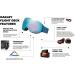 Oakley Flight Deck Ski Goggles Poseidon/Prizm Snow Sapphire + Care Kit - Men/Women Large - Buy Online on SooperMarket.com