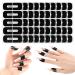 100PCS Nail Polish Protector for Fingers Gel Nail Sticker Peel Off Barrier 99.99%+ UV Finger Protection Skin Cuticle Protector Tape for Nail Painting U-Shaped French Tip Nail Art Accessories DIY
