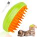 Steamy Cat Brush - 3 in 1 Cat Steamer Brush Cat Spray Massage Comb Multifunctional Dog Steamer Brush Cat Grooming Brush Pet Hair Removal Comb for Cat (Green)